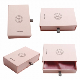 High-end specialty paper  pink make-up bespoke drawer box